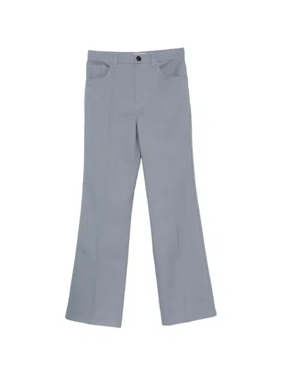 Marni Pressed-crease Trousers In Gray