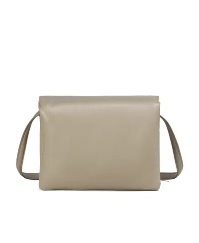 Marni Prima Leather Shoulder Bag In Nude