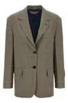 Marni Check Blazer Prince Of Wales In Green