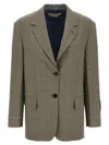 Marni Check Blazer Prince Of Wales In Green