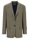 Marni Check Blazer Prince Of Wales In Green