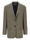 Marni Check Blazer Prince Of Wales In Green