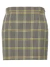 Marni High-waisted Checked Pattern Mini Skirt In Multicolor
