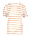 Marni Scribble Stripes T-shirt In White