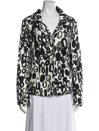 Pre-owned Marni Printed Blazer W/ Tags In Gray