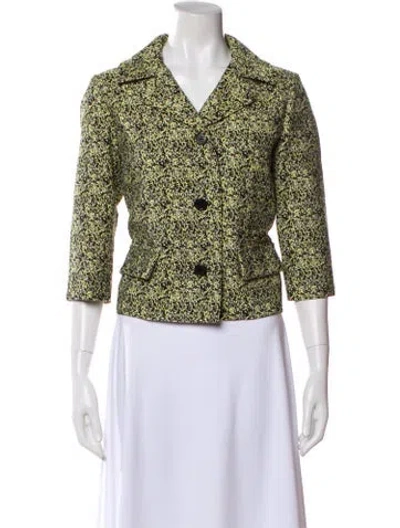 Pre-owned Marni Printed Blazer W/ Tags In Green