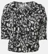 Marni Printed Blouse In Black