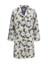Marni Floral-printed Polyester Parka Coat In White