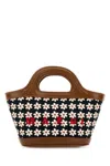 Marni Shopper Mit Blumen-print In Redwhiteblack