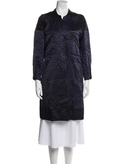 Pre-owned Marni Printed Coat In Blue