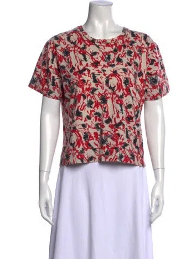 Pre-owned Marni Printed Crew Neck T-shirt In Neutral