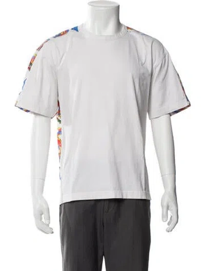 Pre-owned Marni Printed Crew Neck T-shirt In White