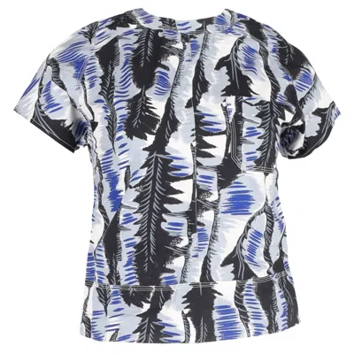 Marni Printed Crewneck T-shirt In Multicolor Cotton