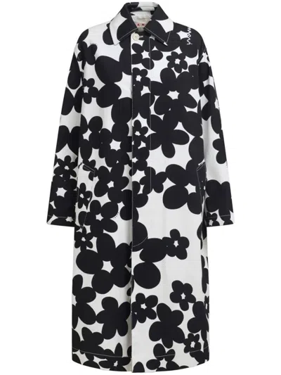 MARNI MARNI PRINTED DUSTERCOAT CLOTHING