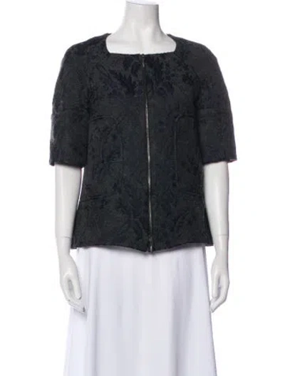 Pre-owned Marni Printed Evening Jacket In Gray