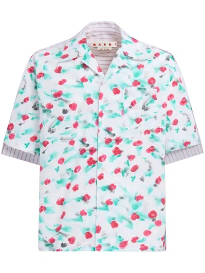 Marni Printed Hawaian Shirt Men Multi In Cotton