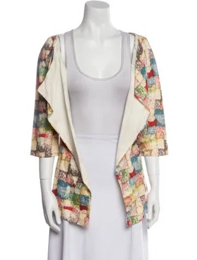 Pre-owned Marni Printed Jacket In Neutral