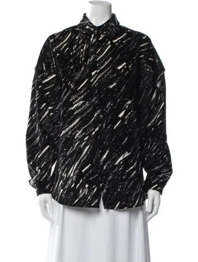 Pre-owned Marni Printed Jacket W/ Tags In Black