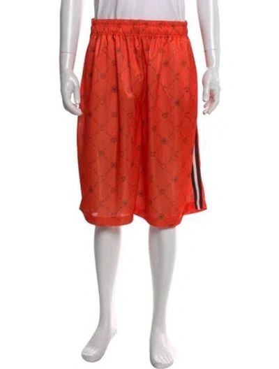 Pre-owned Marni Printed Jogger Shorts In Orange