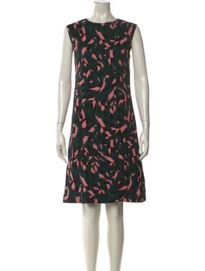 Pre-owned Marni Printed Knee-length Dress In Multi