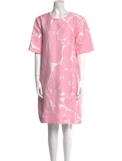 Pre-owned Marni Printed Knee-length Dress In Pink
