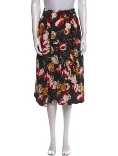 Pre-owned Marni Printed Knee-length Skirt In Black