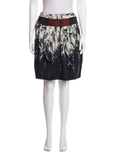 Pre-owned Marni Printed Knee-length Skirt In Black