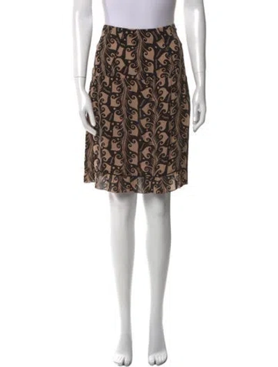 Pre-owned Marni Printed Knee-length Skirt In Neutral