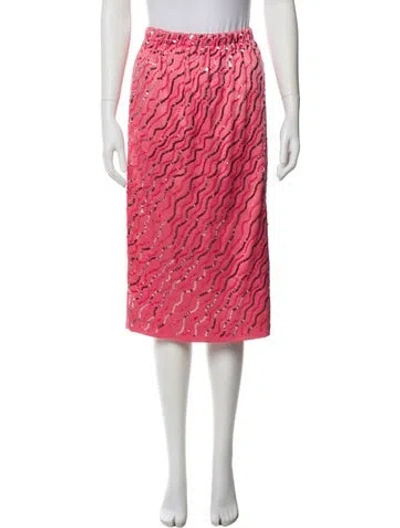 Pre-owned Marni Printed Knee-length Skirt In Pink