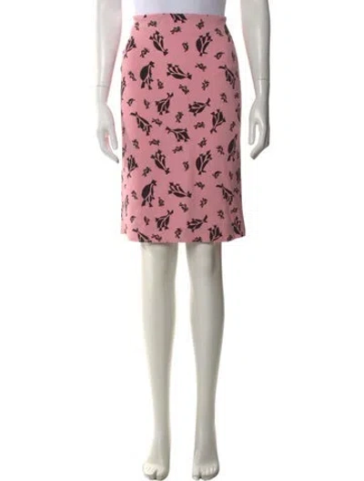 Pre-owned Marni Printed Knee-length Skirt In Pink
