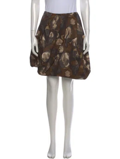 Pre-owned Marni Printed Knee-length Skirt In Purple
