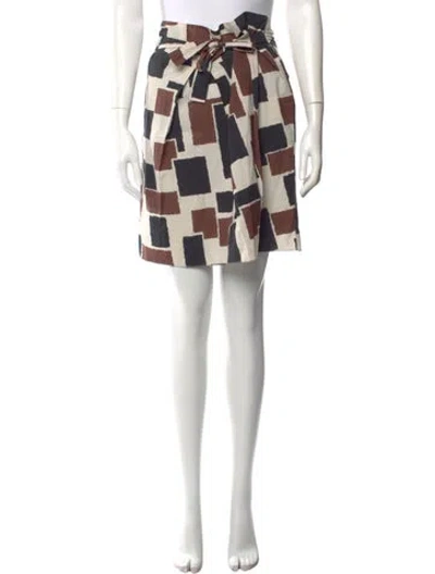 Pre-owned Marni Printed Knee-length Skirt In White