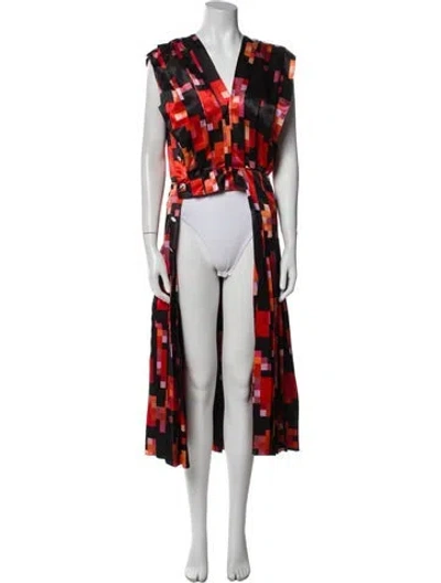 Pre-owned Marni Printed Long Dress In Multi