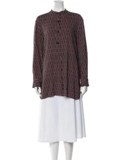 Pre-owned Marni Printed Long Sleeve Top In Multi