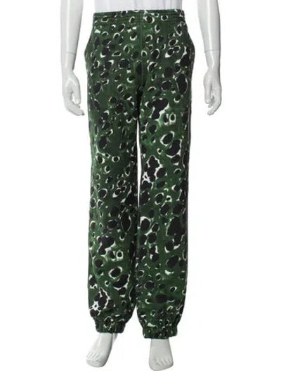 Pre-owned Marni Printed Lounge Bottoms In Green