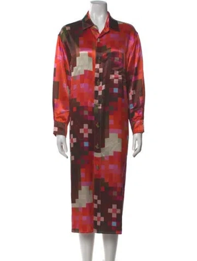 Pre-owned Marni Printed Midi Length Dress
