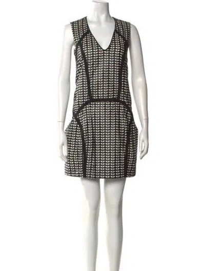 Pre-owned Marni Printed Midi Length Dress In Blue