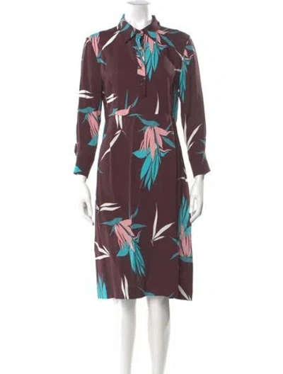 Pre-owned Marni Printed Midi Length Dress In Multi
