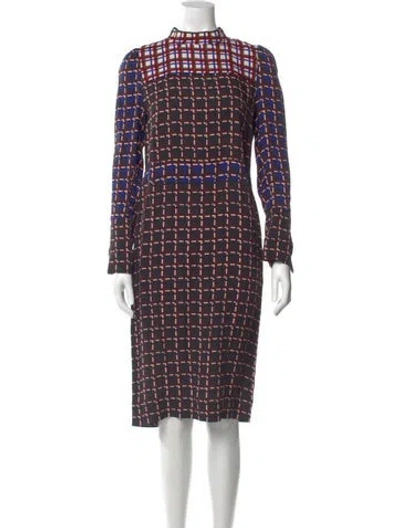 Pre-owned Marni Printed Midi Length Dress In Multi