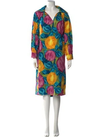 Pre-owned Marni Printed Midi Length Dress In Orange