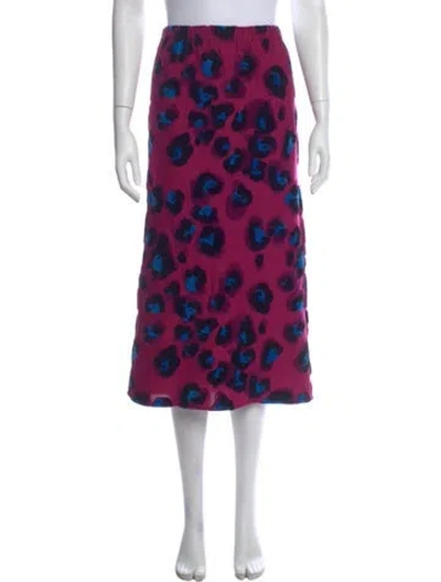 Pre-owned Marni Printed Midi Length Skirt In Multi