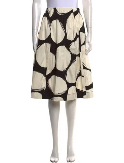 Pre-owned Marni Printed Midi Length Skirt In Multicolor