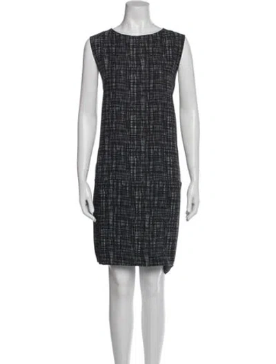 Pre-owned Marni Printed Mini Dress In Blue