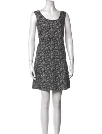 Pre-owned Marni Printed Mini Dress In Blue