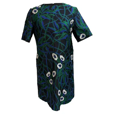 Marni Printed Mini Dress In Multicolor Viscose In Blue