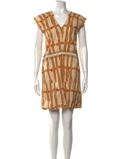 Pre-owned Marni Printed Mini Dress In Multi