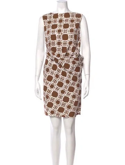 Pre-owned Marni Printed Mini Dress In Multi