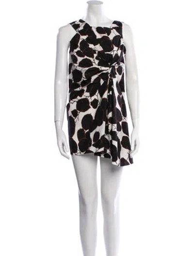 Pre-owned Marni Printed Mini Dress In Neutral