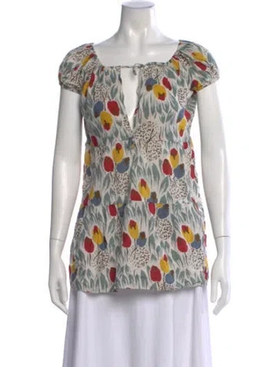 Pre-owned Marni Printed Mini Dress In Neutral