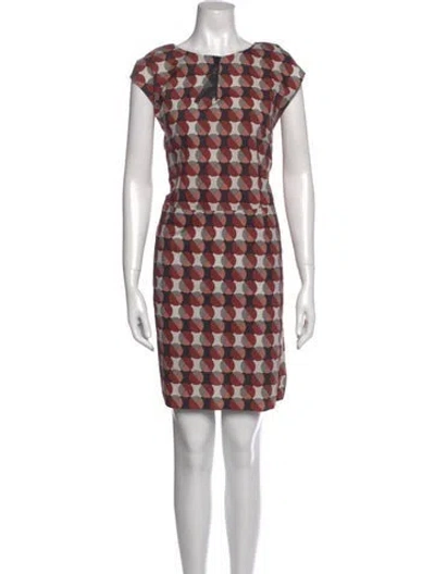 Pre-owned Marni Printed Mini Dress In Pink